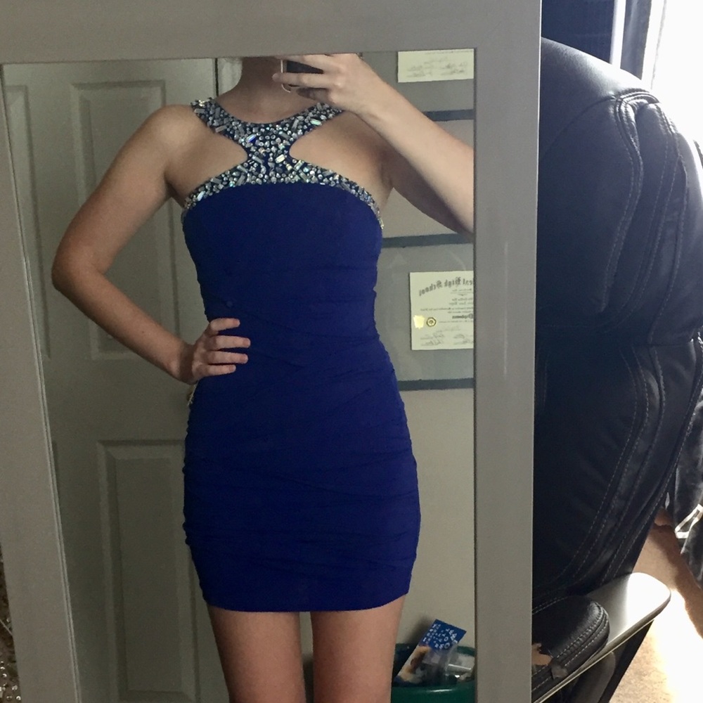 Royal Blue Homecoming Dress